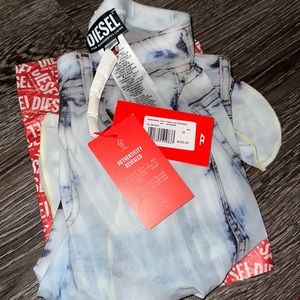 Diesel denim printed tights